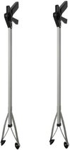 Set van 2x stuks grijpstokken voor ouderen/senioren staal 82 cm
