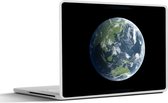 Laptop sticker - 10.1 inch - Satellietbeeld van de aarde - 25x18cm - Laptopstickers - Laptop skin - Cover
