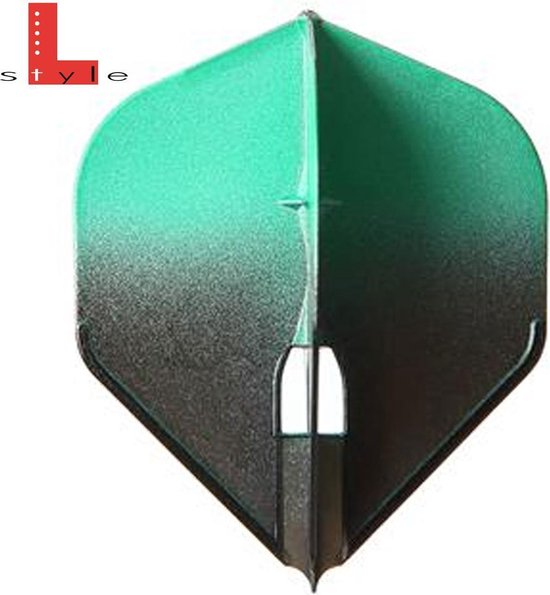 L-Style Champagne L1 Standard 2-Tone BK×Green - Dart Flights van L-Style — afbeelding 3
