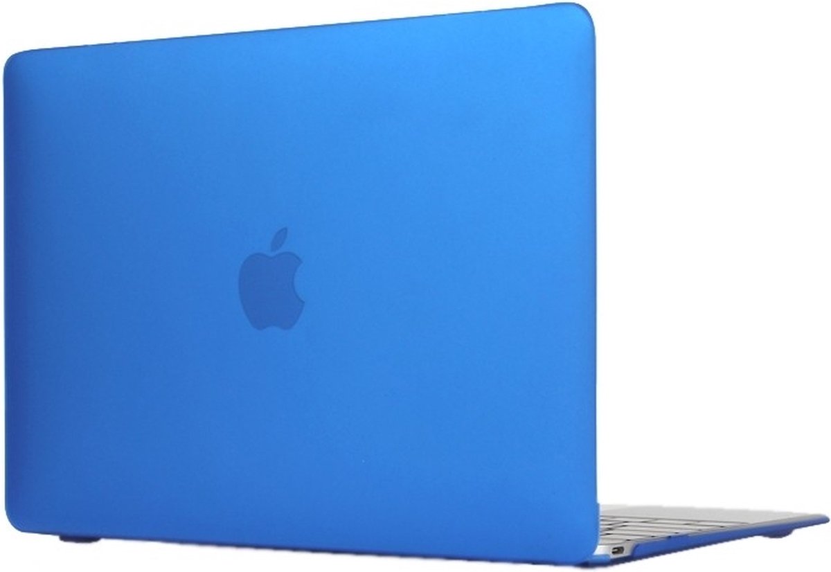 Macbook 12 inch case van By Qubix - Blauw - Macbook hoes Alleen geschikt voor Macbook 12 inch (model nummer: A1534, zie onderzijde laptop) - Eenvoudig te bevestigen macbook cover!