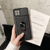Voor OPPO A93 Sliding Camera Cover Design TPU + pc-beschermhoes (zwart)