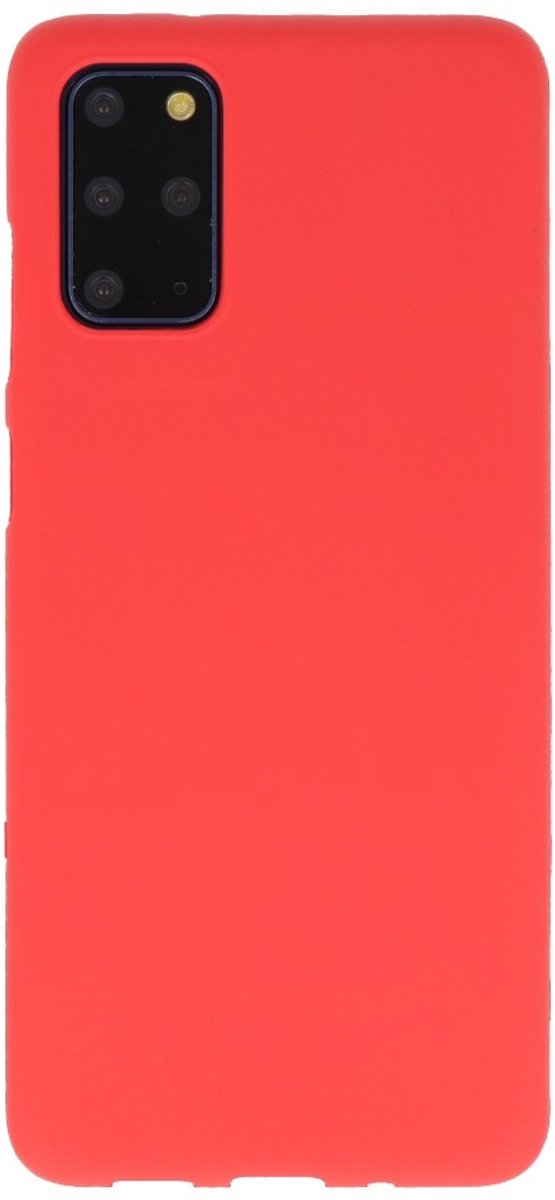 Hoesje Geschikt voor de Samsung Galaxy S20 Plus - Backcover Color Telefoonhoesje - Rood