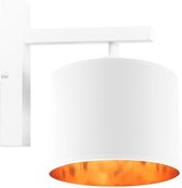 Wandlamp met gouden binnenzijde