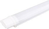 LED Batten - LED Balk - Igia Tynom - 40W - Waterdicht IP65 - Warm Wit 3000K - Mat Wit - Kunststof - 120cm