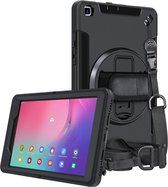 Samsung Galaxy Tab A 8.0 (2019) Hoes 360° Kickstand Back Cover Zwart