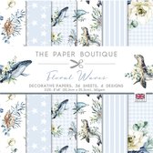 The Paper Boutique Deco Papier - Floral Waves - 8x8 inch - 36 stuks