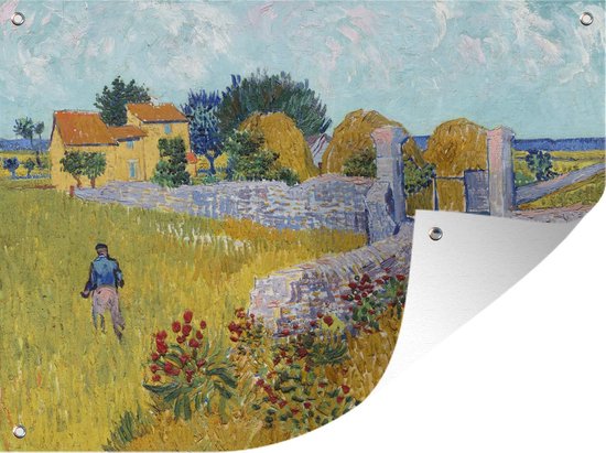 Boerderij in de Provence - Vincent van Gogh - Tuinposter - Tuindoek