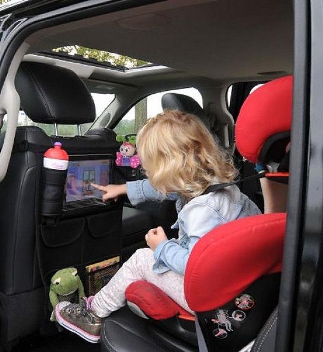 A3 Baby & Kids Autostoel organizer met tablet houder - Zwart | bol.com