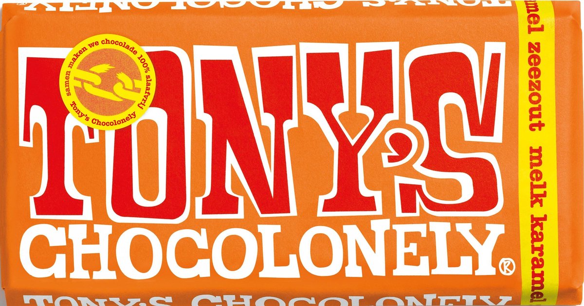 Chocolade Reep Melk Karamel Zeezout - Melkchocolade Reep - 180 gram van Tony's Chocolonely — cadeau in Eten & Drinken - foto 8