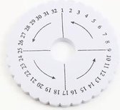 Plastic Braiding Disc Round Gray 10cm Dia., 1 Piece