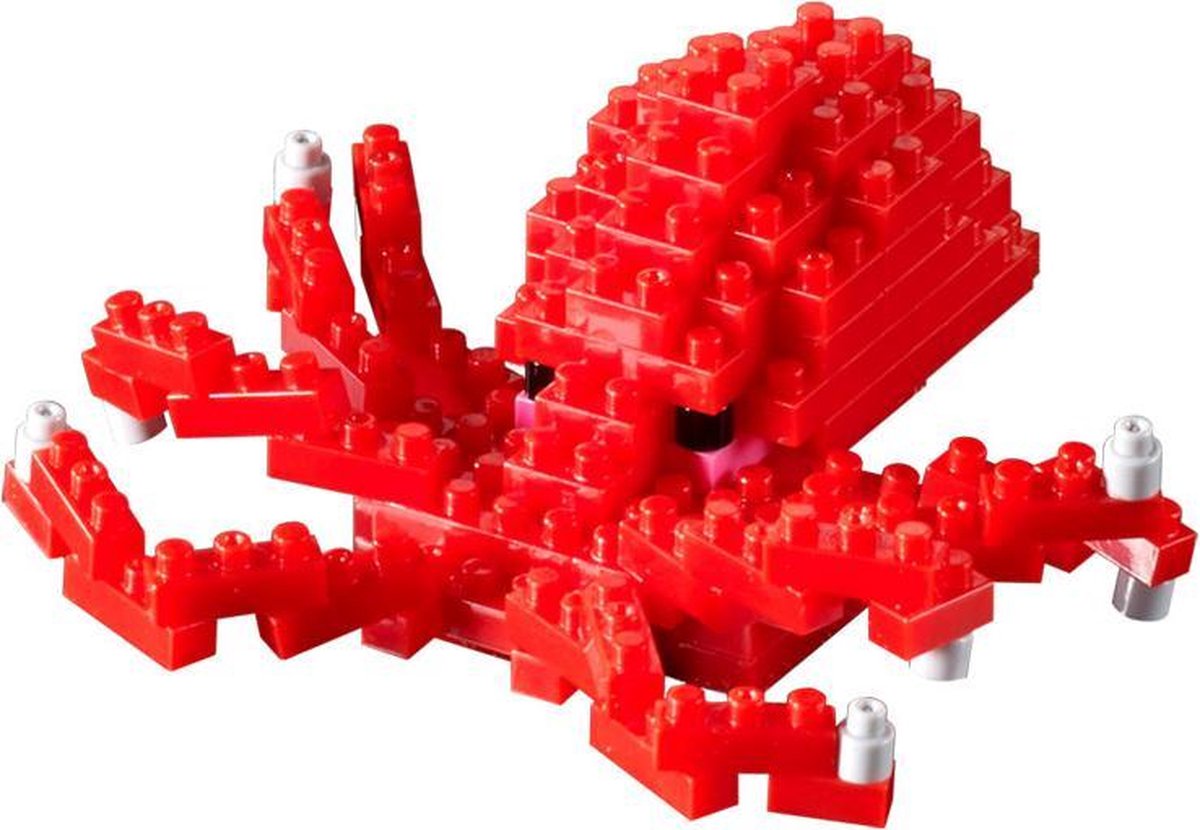 BRIXIES Grote Octopus - Nano Bouwset Zeedieren - 102 onderdelen - Vanaf 8 jaar