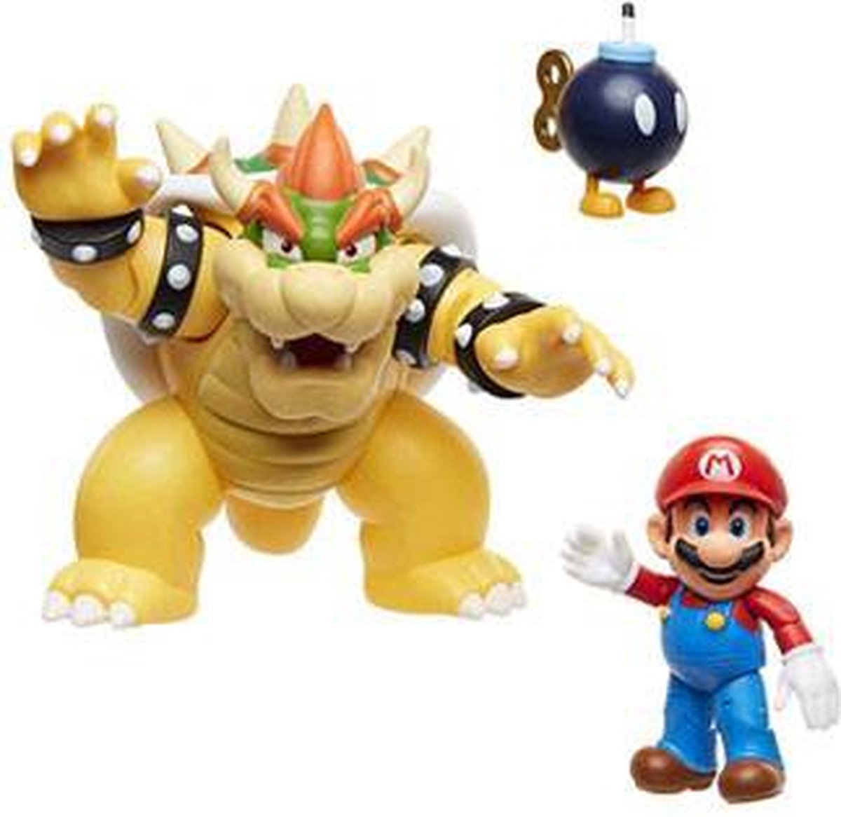 NINTENDO SUPER MARIO BOWSER 18CM VS. MARIO FIGUREN SET