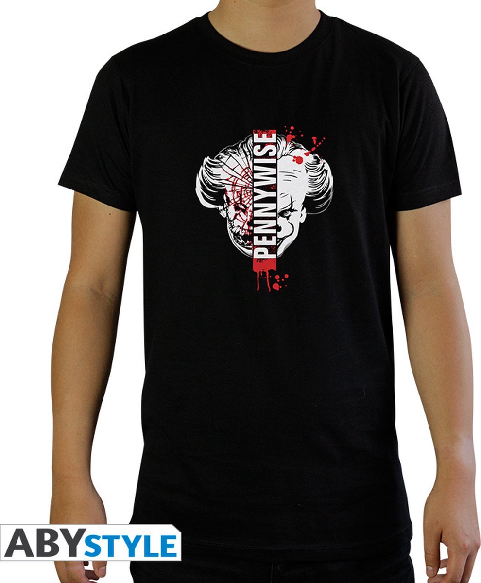 It - Tshirt "Pennywise" Man Ss Black - Basic
