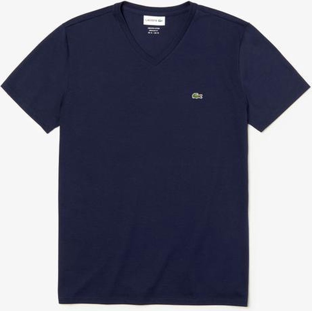 Lacoste V-Neck Pima T-Shirt Heren 3XL Marineblauw