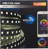 Soundlogic Smart LED strips - 2 meter - Wit en RGB kleuren - Zelfklevend - Smartphone app