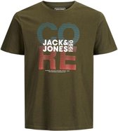 Jack & Jones T-shirt Jcofade Tee Ss Crew Neck Fst 12197419 Forest Night/reg Mannen Maat - M