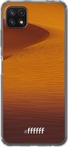 6F hoesje - geschikt voor Samsung Galaxy A22 5G -  Transparant TPU Case - Sand Dunes #ffffff