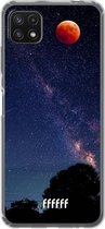 6F hoesje - geschikt voor Samsung Galaxy A22 5G -  Transparant TPU Case - Full Moon #ffffff