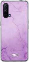 6F hoesje - geschikt voor OnePlus Nord CE 5G -  Transparant TPU Case - Lilac Marble #ffffff