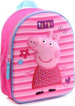 rugzak Peppa Pig 3D junior 9 liter polyester roze