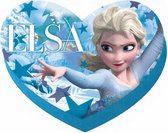 kussen Frozen hart blauw 75 cm fluweel blauw