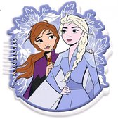notitieboek Frozen 2 meisjes 18 cm rubber lila/wit