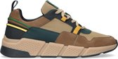 Sacha - Heren - Bruine sneakers met gekleurde details - Maat 44
