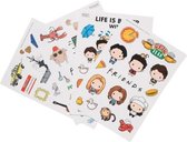 gadgetstickers Friends junior vinyl 58 stuks