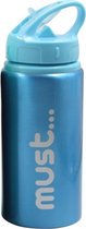 drinkfles 500 ml aluminium blauw