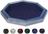 dobbelbak 28,5 x 28,5 cm blauw 7-delig