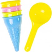 strandspeelgoed ijsjes 5-delig multicolor 15 cm