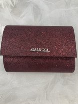 Handtas- clutch - schoudertas- dames - rood - glitter - gelegenheid - galucci