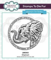 Creative Expressions Cling stamp - Dieren - Olifant - 11cm x 11,5cm