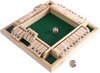 Afbeelding van het spelletje Sluit de doos - Zinaps Deluxe 4-Player Sluit de Doos Houten Tafel Game Classic Dice Game Board Toy, Brown- (WK 02127)