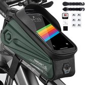 FIETSTASSEN ELECTRISCHE FIETSEN - ZINAPS FIETS FRAME TAS MET MOBIELE TELEFOON HANDELING, FIETSBAK FRAME WATERDICHTEN MET REGENKAP BAND PATCH TYPE LEVER, FIETS TOP BUISTAS Geschikt