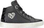 Develab 41620 Hoge sneakers - Leren Sneaker - Meisjes - Zwart - Maat 26