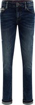 WE Fashion Jongens slim fit jeans van jog denim