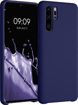 kwmobile telefoonhoesje voor Huawei P30 Pro - Hoesje met siliconen coating - Smartphone case in deep ocean