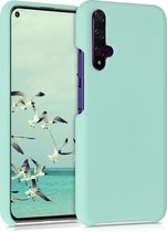 kwmobile telefoonhoesje voor Huawei Nova 5T - Hoesje met siliconen coating - Smartphone case in mat mintgroen