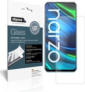 dipos I 2x Pantserfolie mat compatibel met Oppo Realme Narzo 20 Pro Beschermfolie 9H screen-protector (expres kleiner dan het glas omdat het gebogen is)