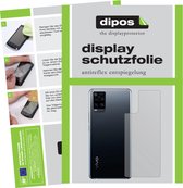dipos I 6x Beschermfolie mat compatibel met Vivo S7 5G Achterkant Folie screen-protector (expres kleiner dan het glas omdat het gebogen is)