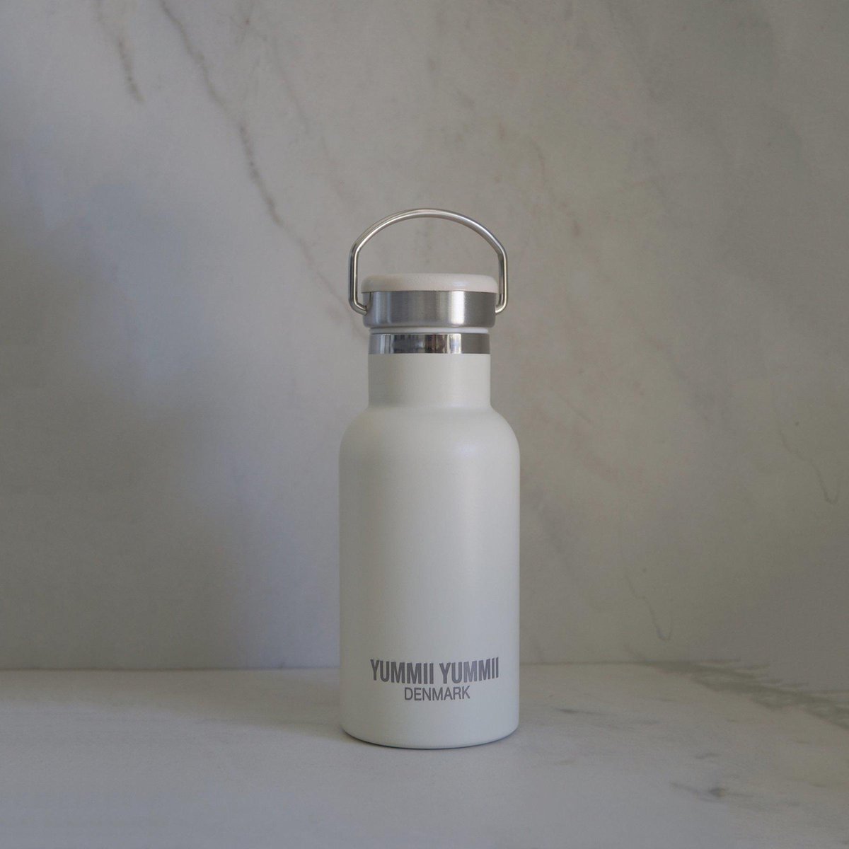 Yummii Yummii Pearl White Thermosfles - 350ml - RVS - Wit