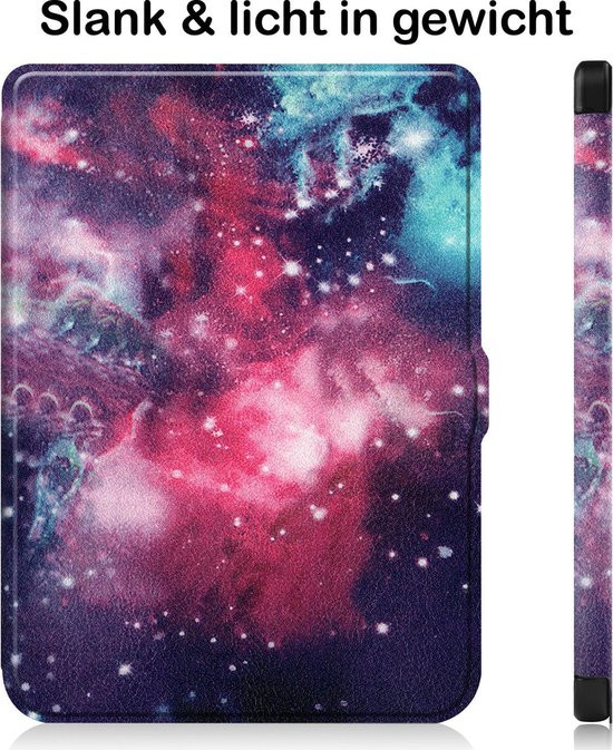 Hoesje Geschikt voor Kobo Nia Hoesje Luxe Bescherm Case - Hoes Geschikt voor Kobo Nia Hoes Book Cover - Galaxy van Hoesje  — afbeelding 5