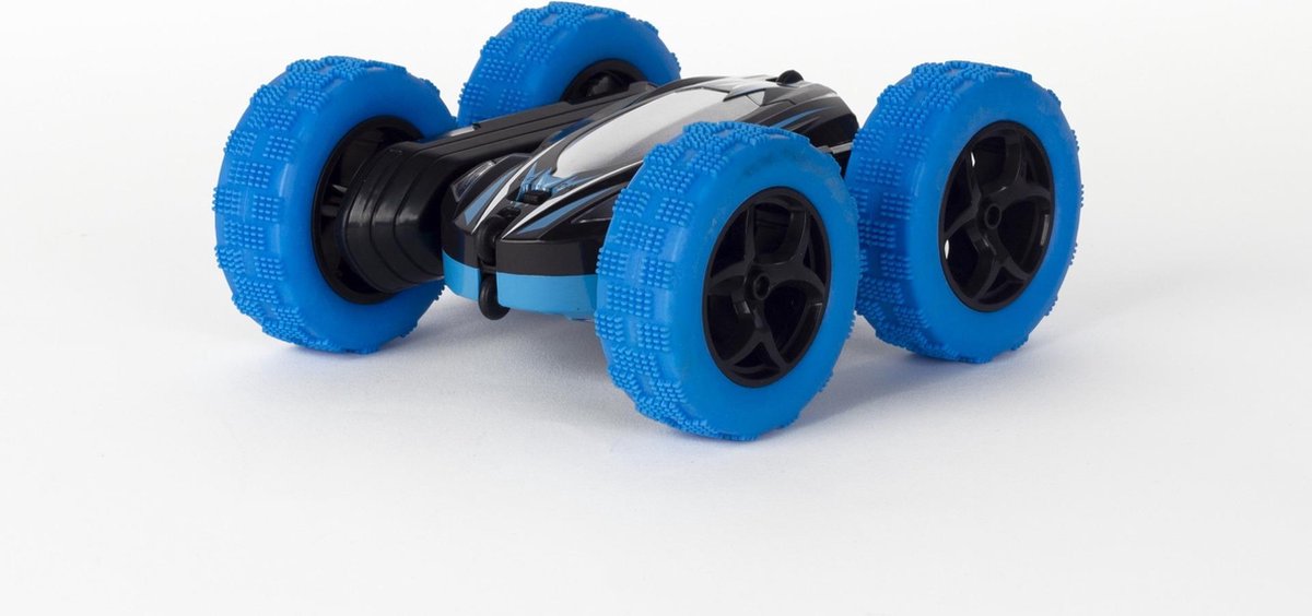 RC bestuurbare StuntAuto stunt car dubbelzijdig 360° rollen draaien spinnen | Blauw — afbeelding 7