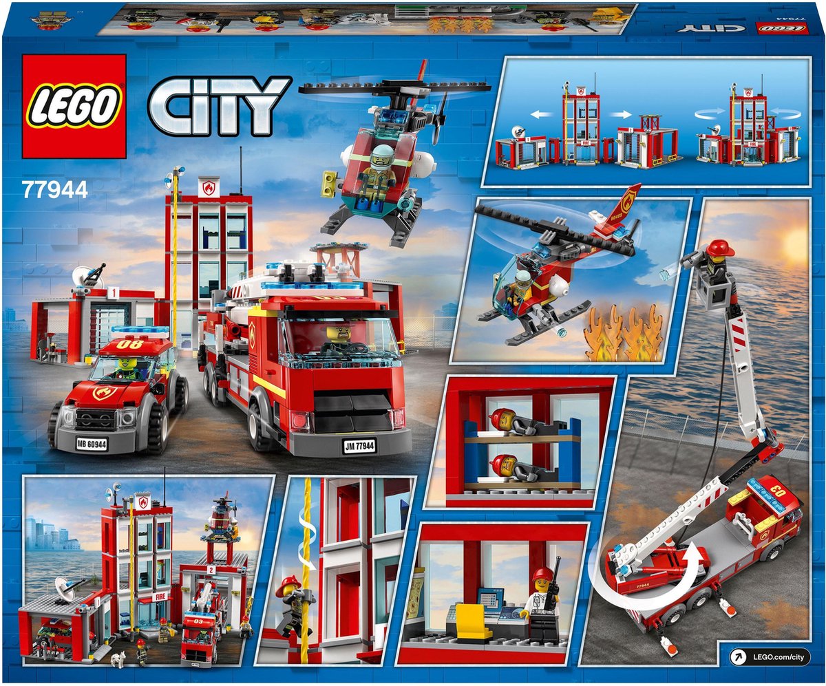bodem Frank Agnes Gray LEGO City Brandweerkazerne Hoofdkwartier - 77944 | bol.com