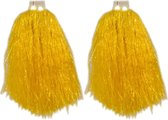 2 stuks cheerleader cheerballs geel 33 cm