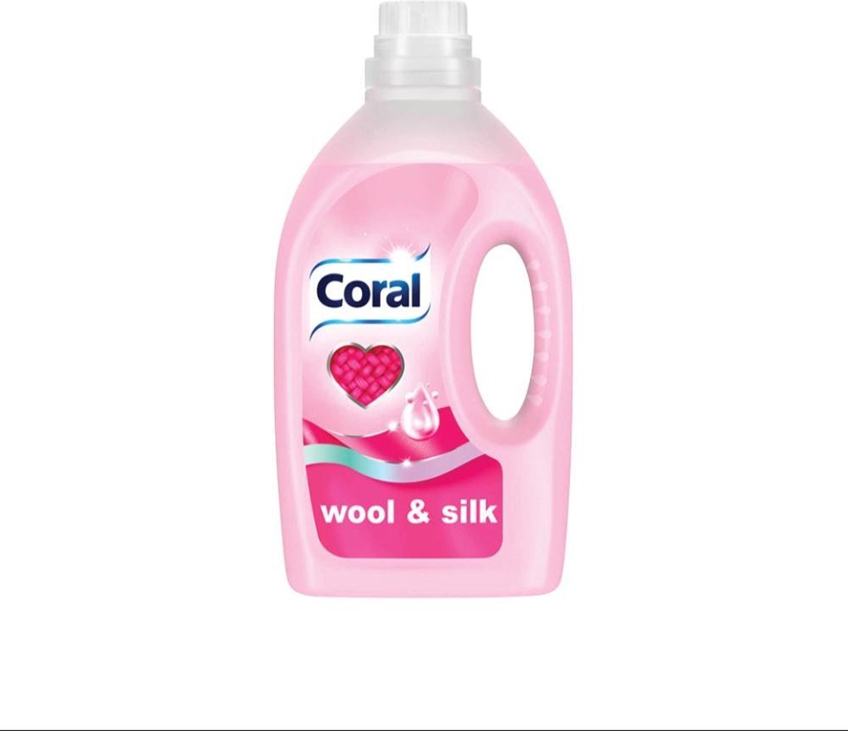 Coral Wool & Silk - 150 wasbeurten - 6 x 1,4 l - Wasmiddel - Kwartaalbox