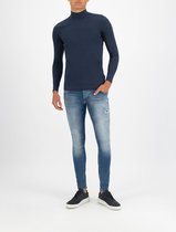 Purewhite - Dylan 740 Distressed Heren Skinny Fit   Jeans  - Blauw - Maat 34