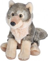 knuffel wolf junior 20 cm pluche grijs/cr√®me