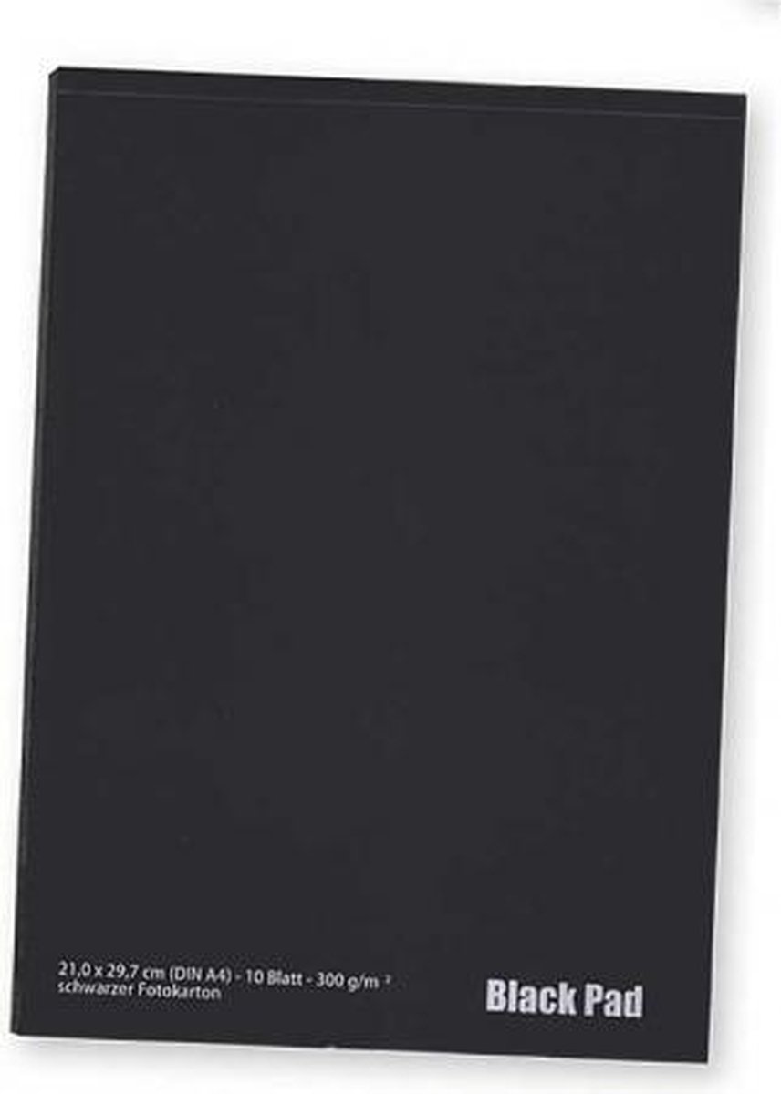 Black pad tekenblok A4 10 vel 300 g/m2